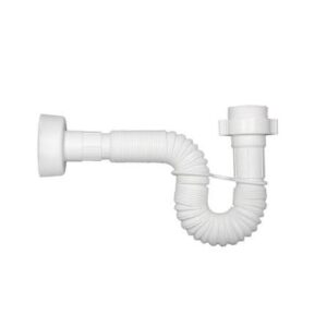 Sifon acordeon blanco lavaplatos