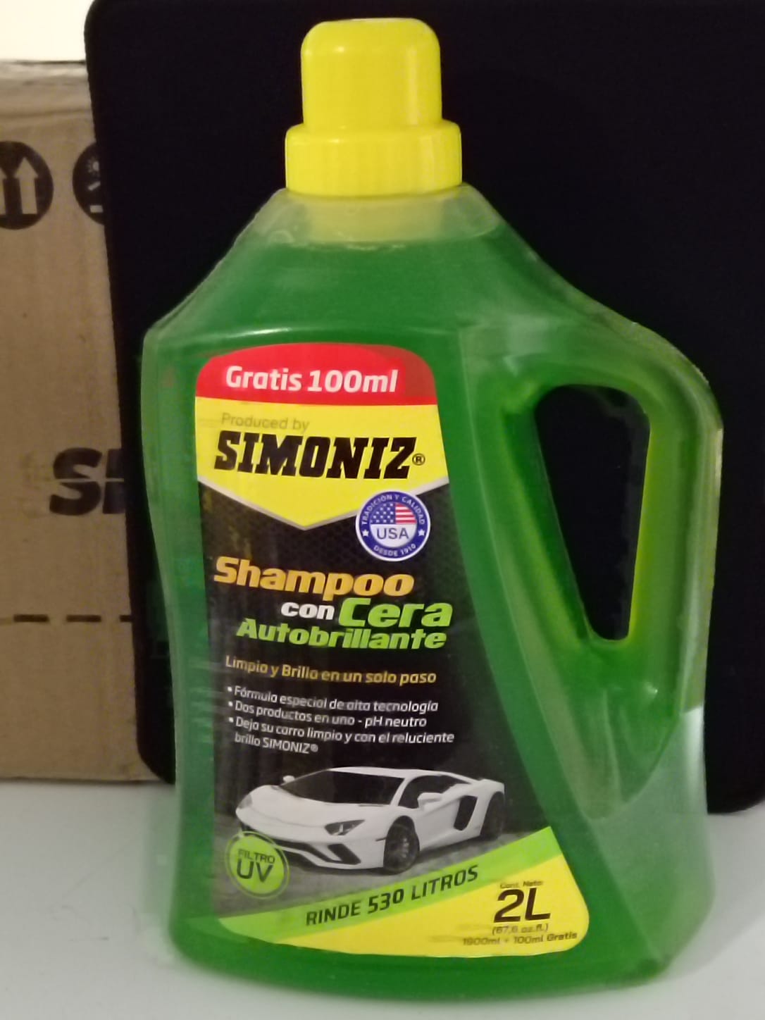 Shampoo Simoniz con Cera Autobrillante 1900 Ml - Imagen 2
