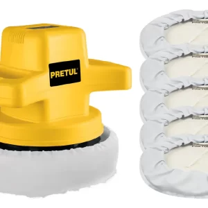 Kit Pulidora 10 110 W+5 Borlas De Lana 26400 26401 Color Amarillo